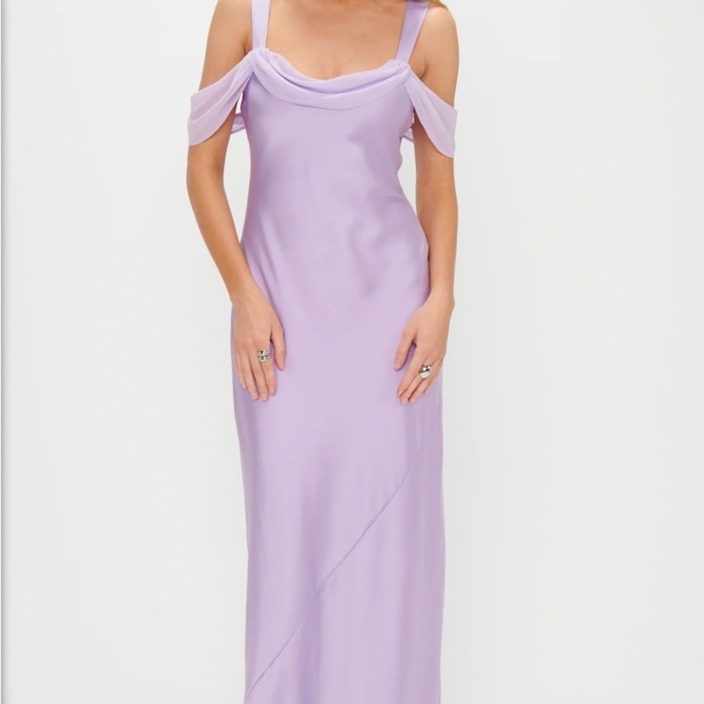 Show Me Your MuMu Strapless Lavender Lilac Dress